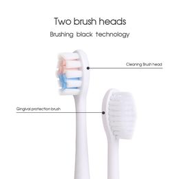 Oral Irrigators Whitening Teeth Care Rocks Design With Replacement Brush Head Rechargeable IPX7 Waterproof Smart Sonic Electric Toothbrush