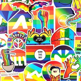 10/30/50pcs/pack Rainbow Veins Fashion Graffiti Stickers For Notebook Motorcycle Skateboard Computer Mobile Phone Cartoon Toy Car