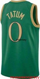 Cheap Custom Jayson Tatum #0 Men's Green Swingman Jersey Stitched Mens Women Youth XS-6XL Basketball Jerseys