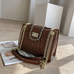 Luxury Women Shoulder Bag Classic Pu Leather Totes Quilted Chain Crossbody Bags High Quality Satchel