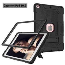 Heavy Armour Tablet Case for iPad 10.2 [7th/8th Generation] Mini 6/5 Air 4 Pro 11/10.5/9.7 inch, [B3 Series] 3-Layers Shockproof Protective Cover with Kickstand, 10PCS Mixed Sales