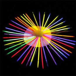 Multi Colour Hot Glow Stick Bracelet Necklaces Neon Party LED Flashing Light Stick Wand Novelty Toy LED Vocal Concert LED Flash Sticks 349 Y2