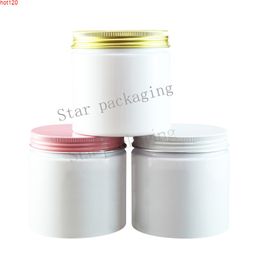 20pcs 200g white cream jar small cosmetic container,plastic bottle makeup sample jar,cosmetic packaginggood qty