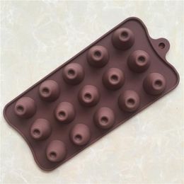 Baking & Pastry Tools 15 Cylinder Bring Hideout Chocolates Model Pine Die Ice Block Easy Release Diy Cake Decorating Moule Silicone Fimo