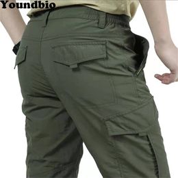 Men Army Military Lightweight Tactical Multi Pocket Cargo Pants Outdoor Casual Breathable Waterproof Quick Dry Male Pants 211108