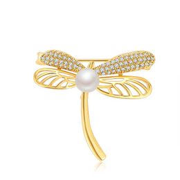 Pins, Brooches Fashion Cubic Zirconia Pave Setting Dragonfly Shaped Brooch,women's Accessaries