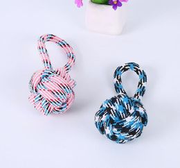 Creative Chews Toys For Pets Dog Cotton Knot Toys Durable Braided Ball Shaped Rope Cat Playing Toy SN2341