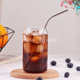 Creative Can Shape Tea Juice Milk Tumblers Coffee Mug Wine Glass Drink Cup High Borosilicate Drinkware Durable
