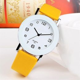 2021 Black Women Watch Hot Selling Stainless Steel Leather Strap Analogue Quartz WristWatch colour six