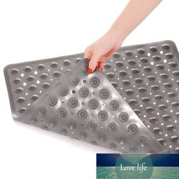 Colourful Shower Mats Square Plastic Non Slip Bathroom Mat With Drain Holes Anti-Mould Machine Washable Bathtub Mat For Hotel Factory price expert design Quality