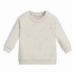 Kids Cotton Sweatershirt Boys Pullover Tops Baby Long Sleeve Romper Brother Matching Clothes 211110