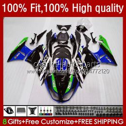 Injection Bodywork For KAWASAKI NINJA ZX 6R 6 R 636 600 CC 600CC ZX600C 13No.193 ZX636 ZX6R 09 10 11 12 ZX-636 ZX-6R 2009 2010 2011 2012 ZX600 09-12 OEM Fairing blue glossy