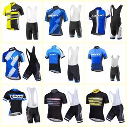 GIANT team Cycling Short Sleeves jersey bib shorts sets Summer Breathable Lycra Sport Wear Clothes Bicycle Ropa Ciclismo U71201