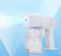 Household Cleaning Tools & Accessories Chargeable Blue Ray Nanometer Handhold Sterilizer Spary Gun Nano Mist Air Purifies Sprayer Water Foggier Machine