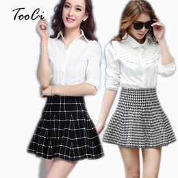 New Spring and summer Women Hot Sell Short Skirts High Elastic Waist Knitting Woollen Skirt High Waist Short Minimalist Skirt 210309