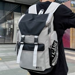 Cool Men Women Waterproof School Backpack Ladies Student Bag Travel Girl Boy Book Female Male Trendy Cute Harajuku Bags 220217