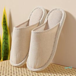 Slippers Men of the Woman Solid Colour Autumn Winter Chinese House Inside Beadroom Cotton slippers