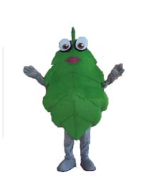 Professional Green Leaves Mascot Costume Halloween Christmas Fancy Party Dress Plant Cartoon Character Suit Carnival Unisex Adults Outfit