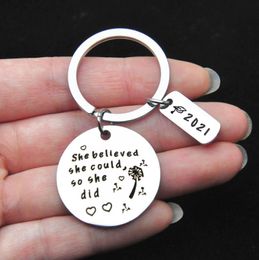 New Lawyer Gift Law School Graduation Gift She Believed Could So She Did Keychain 2021