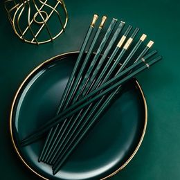 Chopsticks Chinese Japanese For Eating Reusable Metal Korean Cooking Set Stainless Steel Alloy Sushi Sticks