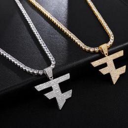 Pendant Necklaces Hip Hop Micro Paved Cubic Zircon Bling Iced Out Team Pendants For Men Rapper Jewelry Drop