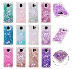 Liquid Soft TPU Case For Iphone 11 Pro Max XR XS MAX 8 7 6 SE 5 5S Shockproof Quicksand Bling Glitter Heart Love Four Corner Sparkle Luxury