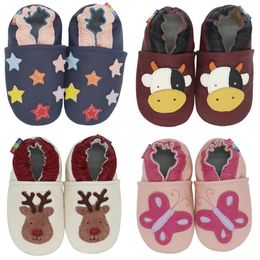 Carozoo Newborn Baby Shoes Infant Shoes Slippers Soft Leather Baby Boys First-Walkers girl shoes 210315