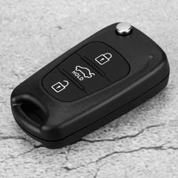 Replaceable Car Flip 3 Button Remote Key Fob Case Shell Cover Fit For Hyundai 2006-2013 KIA Rondo Sportage KIA Soul KIA Rio259O