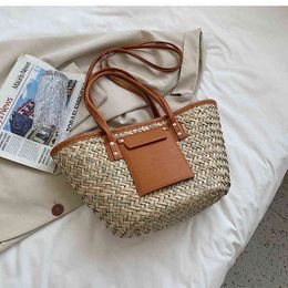 Bag Tote Handbag S For Women Straw Shoulder Ladie Summer Holiday Shopping Woven Crobody Handbag Handmade Big Tote-Bag 1116 8569