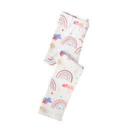 Metri di salto Leggings per ragazze arcobaleno Pantaloni Arrivo Vestiti per bambini Pantaloni lunghi skinny per bambini 210529