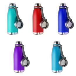 22 oz Stainless Steel Vacuum Insulated Water Bottle Double Walled Cola Shape Thermos Metal Sports Water Bottle