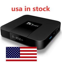 USA IN STOCK tx3 mini tv box amlogic s905w quad core 2g ram 16gb rom android 8.1 os 4K H.265