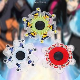 3D Phantom Naruto Decompression Dynamic Fidget Toys Party Favour Fingertip Hand Toy Stress Educational Kids Gift Sensor Fingers spinner With Box Package