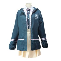 DanganRonpa Cosplay Chiaki Nanami Cosplay Costume Wigs Super Dangan Ronpa Uniforms For Women Y0903