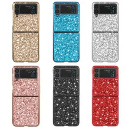 Luxury Electroplated Diamond Glitter Phone Cases For Samsung Z Flip3 Fold3 Shockproof Plating Cover