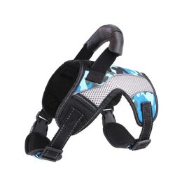 Dog Collars & Leashes Pet Chest Strap Large And Medium Sized Dogs Pets Go Out To Pull The Back Strong Breathable Collar