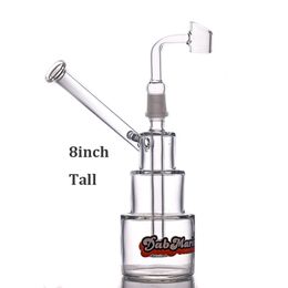 8inch Hitman Glass Bongs oil rigs Birdcage inline perc Smoking Pipe Dab Rigs Water Pipes Bong with glass oil burner pipe and banger nail