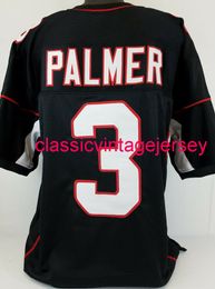 Men Women Youth Carson Palmer Custom Sewn Black Football Jersey XS-5XL 6XL