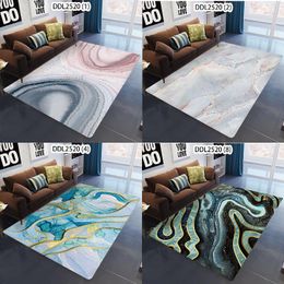 Carpets Colorful Marble Pattern Living Room Rug Large Decoration Teenager Area For Home Bath Mat Bathroom