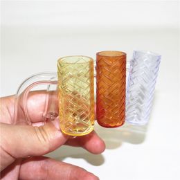 colorful smoking Quartz Banger Nail 14mm male joint 90 Degrees domeless banger nails for glass water pipe Bongs dab rigs