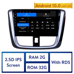 Android 10.0 Car dvd Multimedia Player 9 Inch for 2014-2017 TOYOTA VIOS Yaris2.5D IPS 4-core Radio GPS Stereo Support DVR