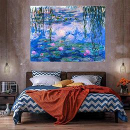 Water lilies Pink Oil Painting On Canvas Home Decor Handcrafts /HD Print Wall Art Picture Customization is acceptable 21060518