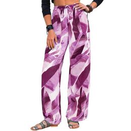 Loose Printed Trousers For Women Long Pants Casual Pants Women Trousers Casual Holiday Beach Pants Trousers Pantalones De Mujer Q0801
