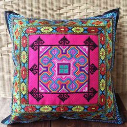 China ethnic minority areas hand embroidery Home Decor cushion (No Filling) cotton pillow sofa cushions decorative Throw Pillow 210611