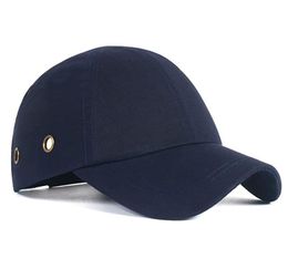 -Baseball-Bump-Kappe, Sicherheitsharthut Bequeme leichte Kopfschutzkappe einstellbar Vierlüfter Schutzhut