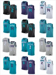 Maglie da basket Uomo Donna Gioventù Marvin Williams 14 Michael Kidd-Gilchrist 0 Miglia Ponti Verde personalizzato