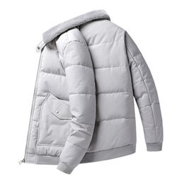 Man Fur Collar Down Coats Fashion Trend Windproof Wool Turndown Neck Puffer Jacket Designer Winter Wholesale Warm Bread Casual Puff Jackets