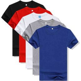 5pcs 2019 Simple Creative Design Line Solid Color T Shirts Men's New Arrival Style Summer Short Sleeve Men T-shirt Plus Size G1222