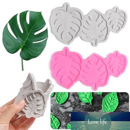 1Pc Monstera Leave Silicone Mould Fondant Cake Decoration Waffle Baking Mould Handmade Decorating Leaves Chocolate Candy Silica