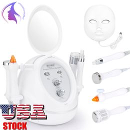 5 IN1 Hydra Dermabrasion Machine Ultrasonic Facial Care Lifting Acne Removal Pores Shrinking Anti Ageing LED Mask Beauty